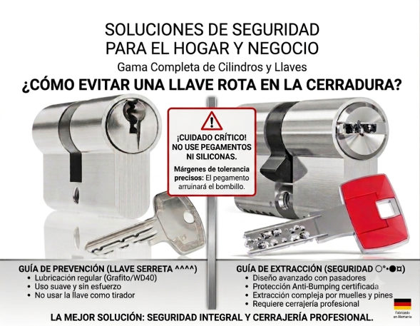 Cerrajero Vigo llave rota en la cerradura